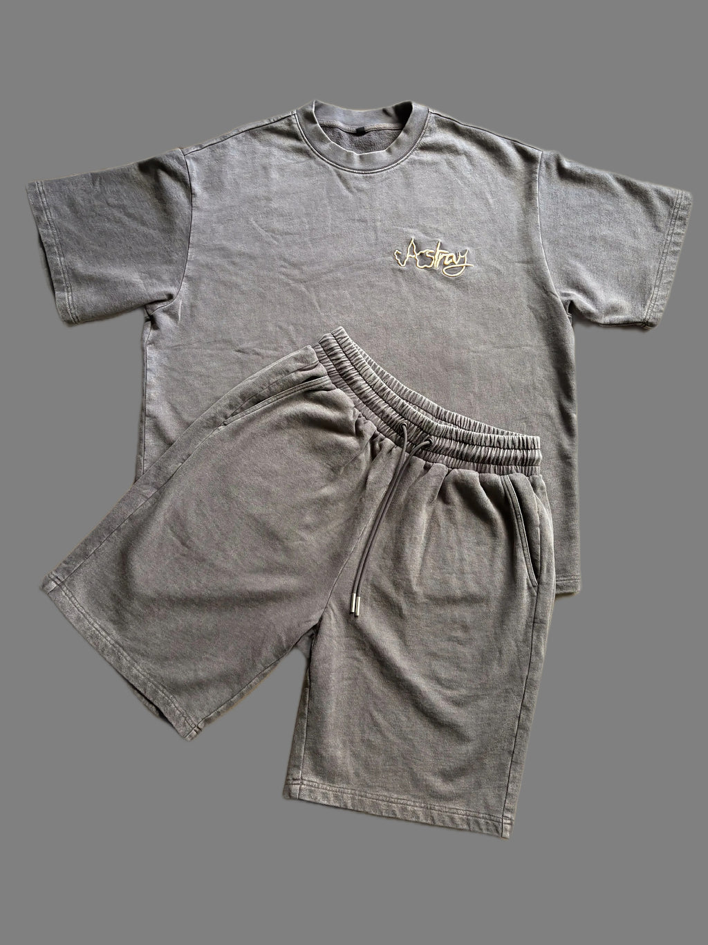 2 ensembles Astray  100% COTON (gris + noir)