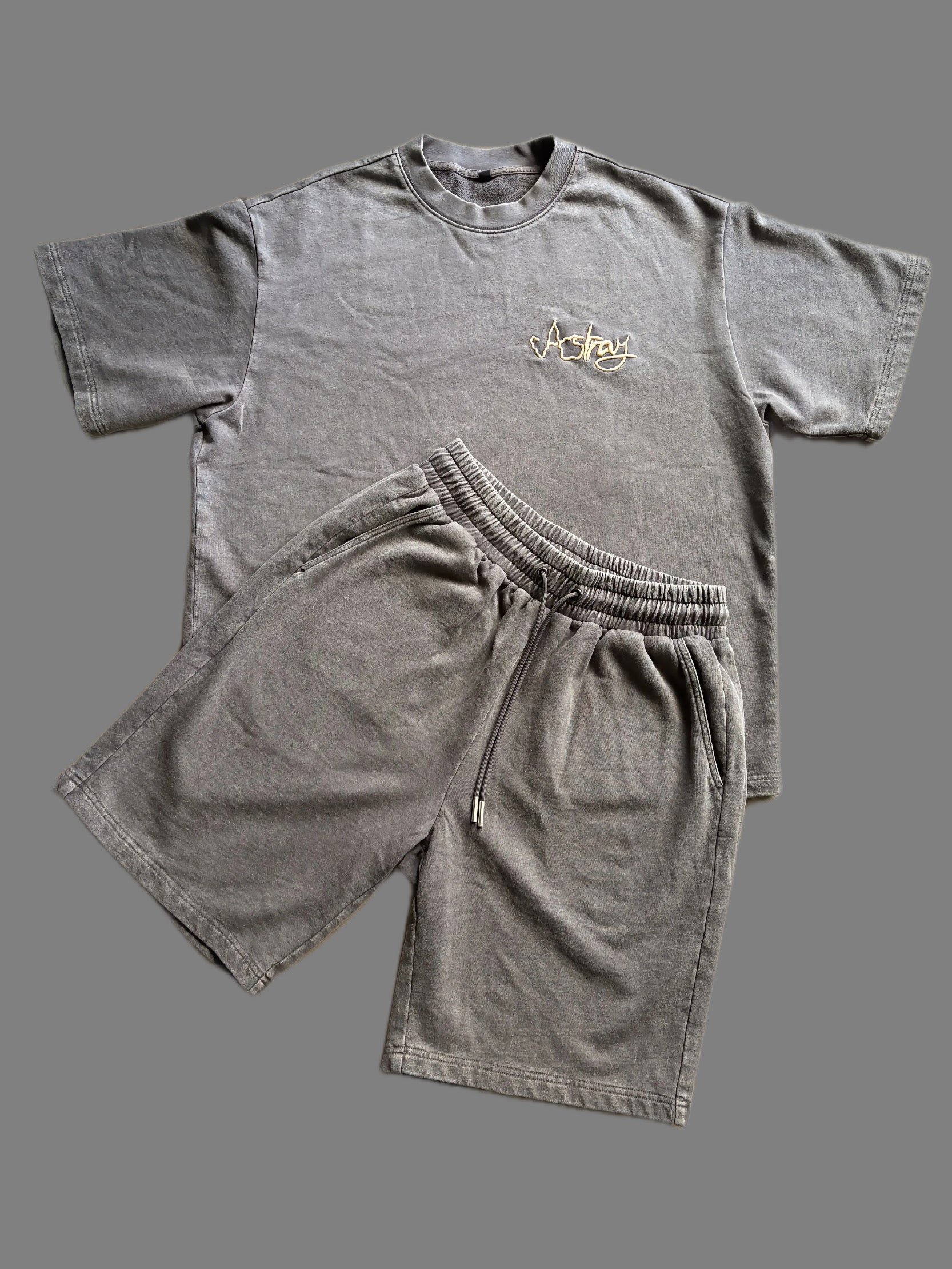 2 ensembles Astray  100% COTON (gris + noir)