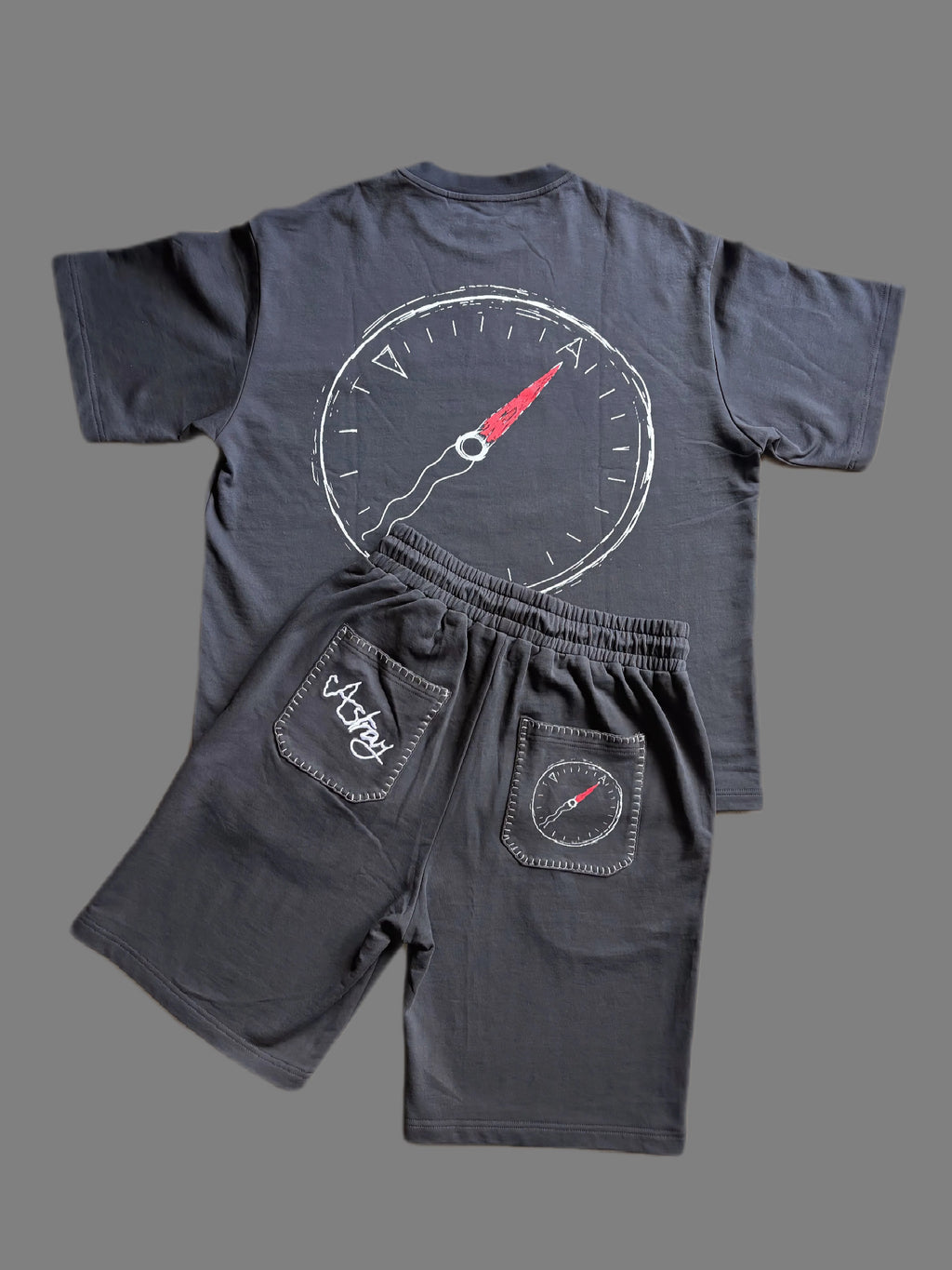 2 ensembles Astray  100% COTON (gris + noir)